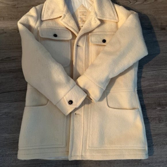 Vintage 100% Wool Hudson's Bay Point Coat Men's XL - Picture 1 of 9